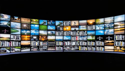 A glimpse of CUE Broadcast's extensive content library
